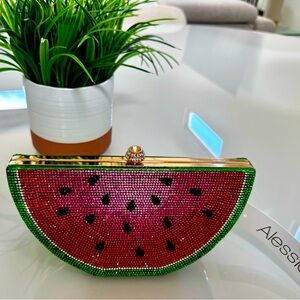 Watermelon Clutch Bag - Green and Pink